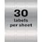 Avery Label, Tag, Metlc, Slv, 240Pk AVE61524 - alternate 3